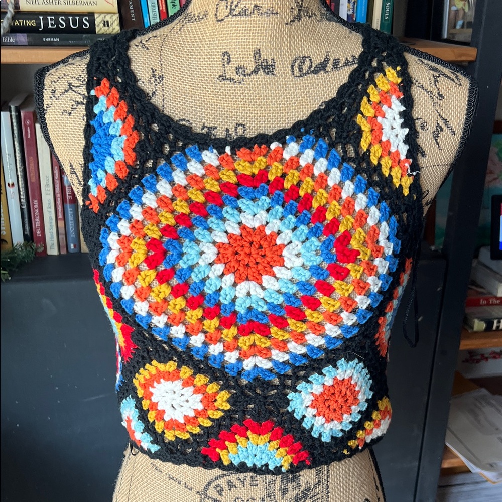 Colorful Crochet Women's Top